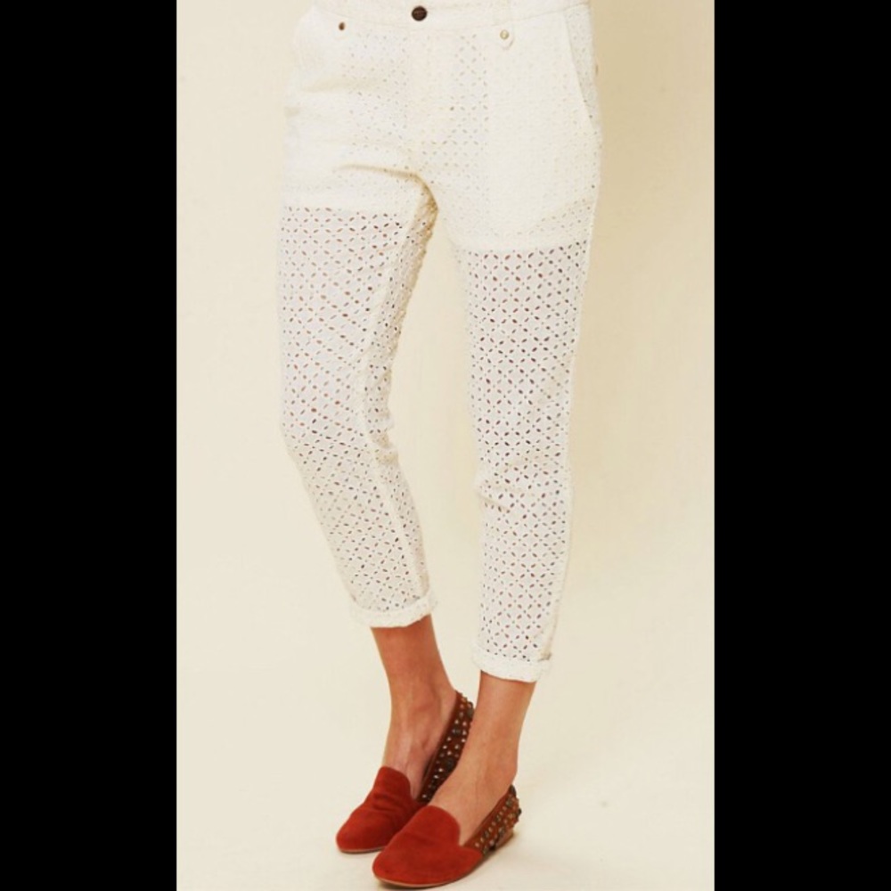 Free people eyelet pants
